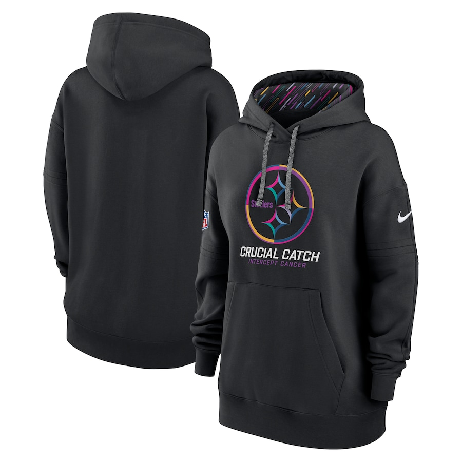 Women Pittsburgh Steelers Black 2024 Nike NFL hoodie #2 